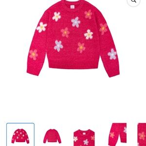 Wonder Nation Girls Feather Sweater, Sizes 18